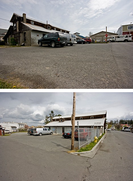 Top photo: The proposed farmers market site