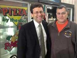 Washington state attorney general candidate Bob Ferguson takes time out from a campaign stop in Friday Harbor