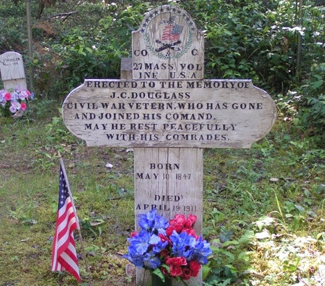 Civil War veteran J.C. Douglass' grave is believed to be the oldest grave at Stuart Island Cemetery. The cemetery district is having trouble recruiting candidates for its commission.