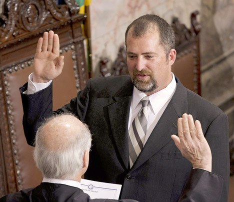 State Sen. Kevin Ranker ... resting at home after a transient ischemic attack