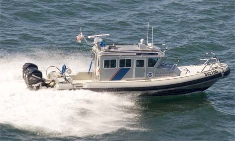 U.S. Customs and Border Protection marine interdiction agents on border security patrol in the San Juan Islands chain intercepted a 30-foot Canadian-registered Bayliner near Cattle Point