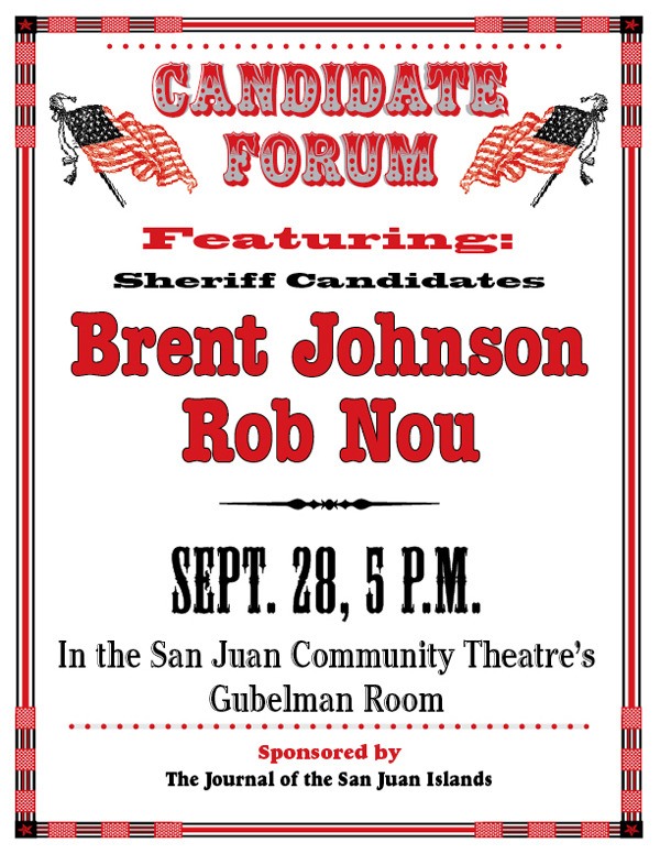 Detective Brent Johnson and Deputy Rob Nou want to be the next sheriff of San Juan County — the first new sheriff in 24 years. Here’s your opportunity to learn more about them and grill them on the issues.