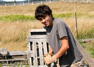 Student volunteer Conrad Bormann.