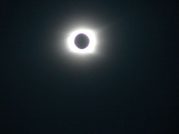 Lynn Danaher of Friday Harbor witnessed the solar eclipse over Easter Island