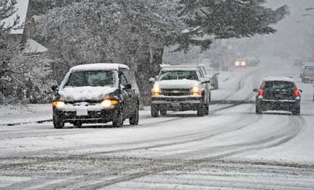 Driving conditions could deteriorate as temperatures begin to tumble late Tuesday afternoon. Temperatures are expected to drop beginning at 5 p.m.