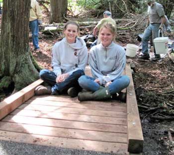 Friday Harbor High School students Julia Bevens