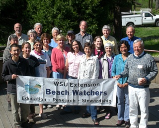 Eighteen dedicated lovers of the marine environment received their certificates of completed studies on May 21 at the U.W. Friday Harbor Labs. They are now WSU Beach Watchers.