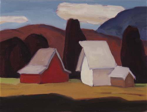 David Ridgway's painting 'Red Barn