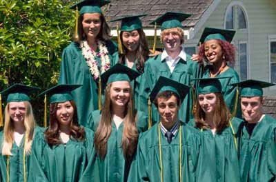 Smiles aplenty for the Class of 2012 following Spring Street International School's Commencement