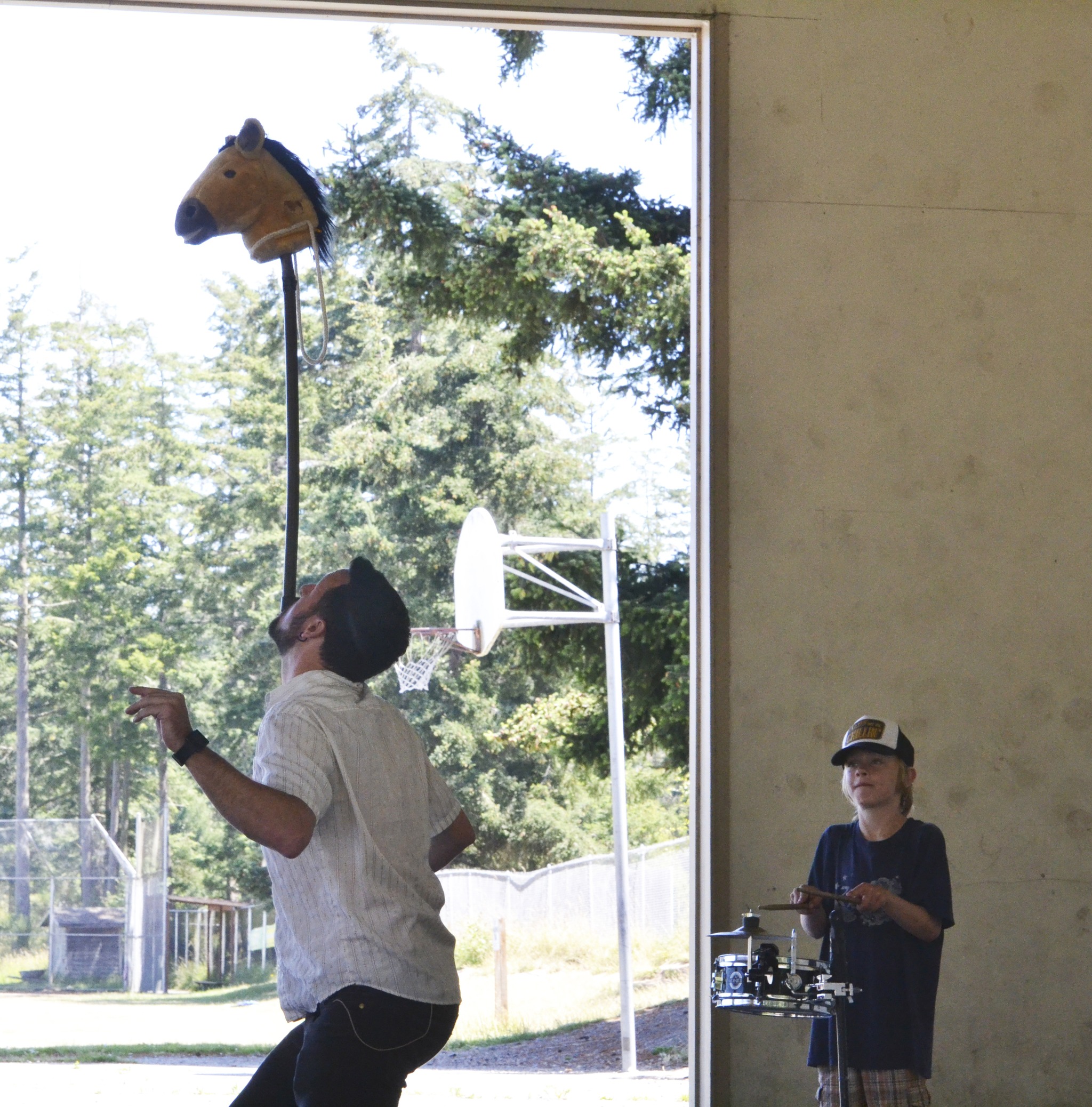 Variety comic Matt Baker at Friday Harbor Elementary School | Slideshow