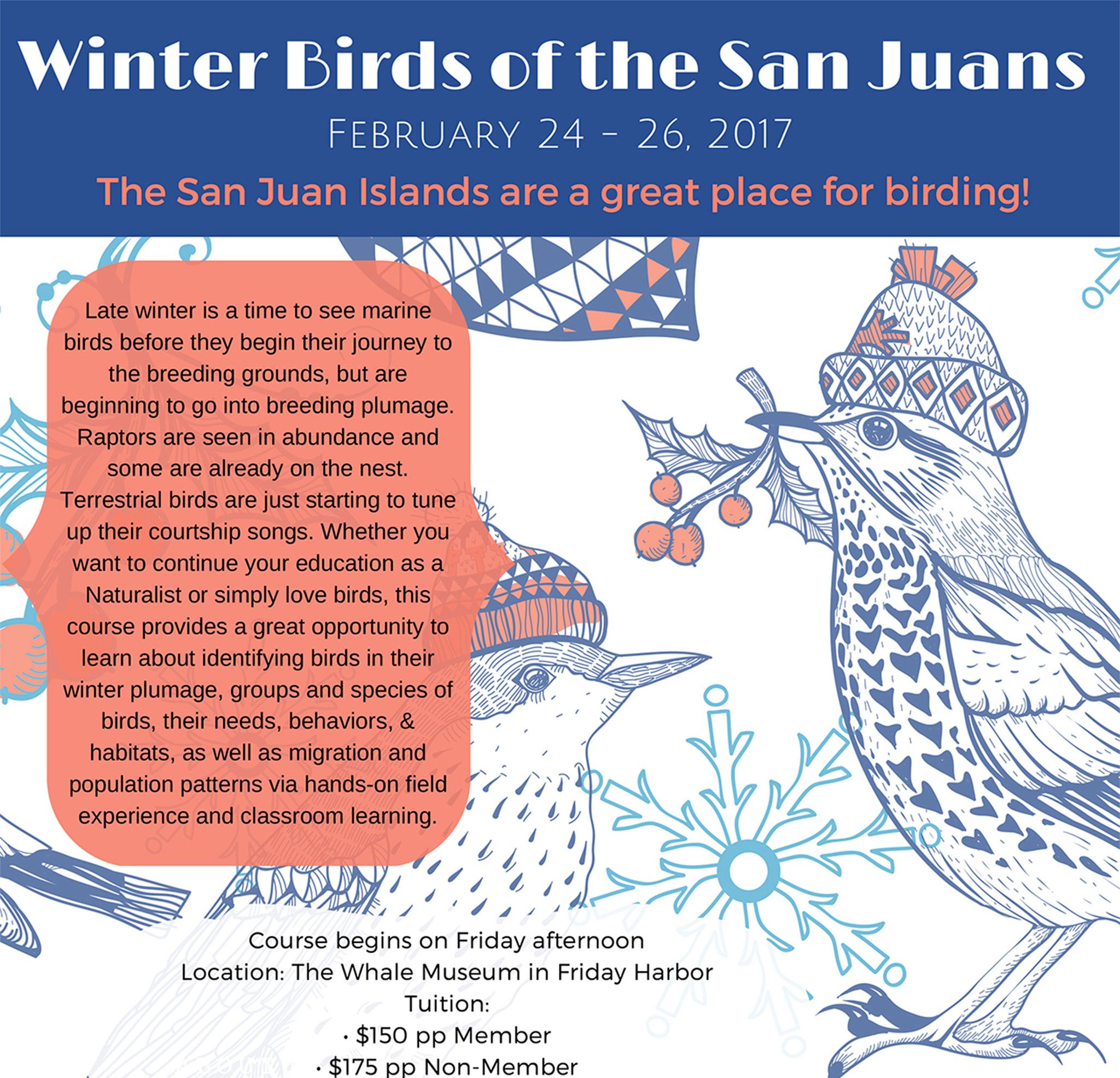 Workshop on winter birds of San Juan Islands to be held in February