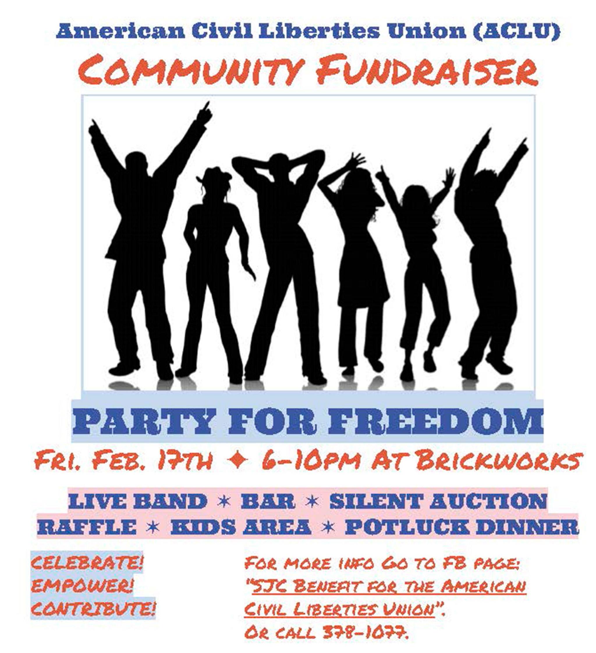 ACLU fundraiser set for Feb. 17