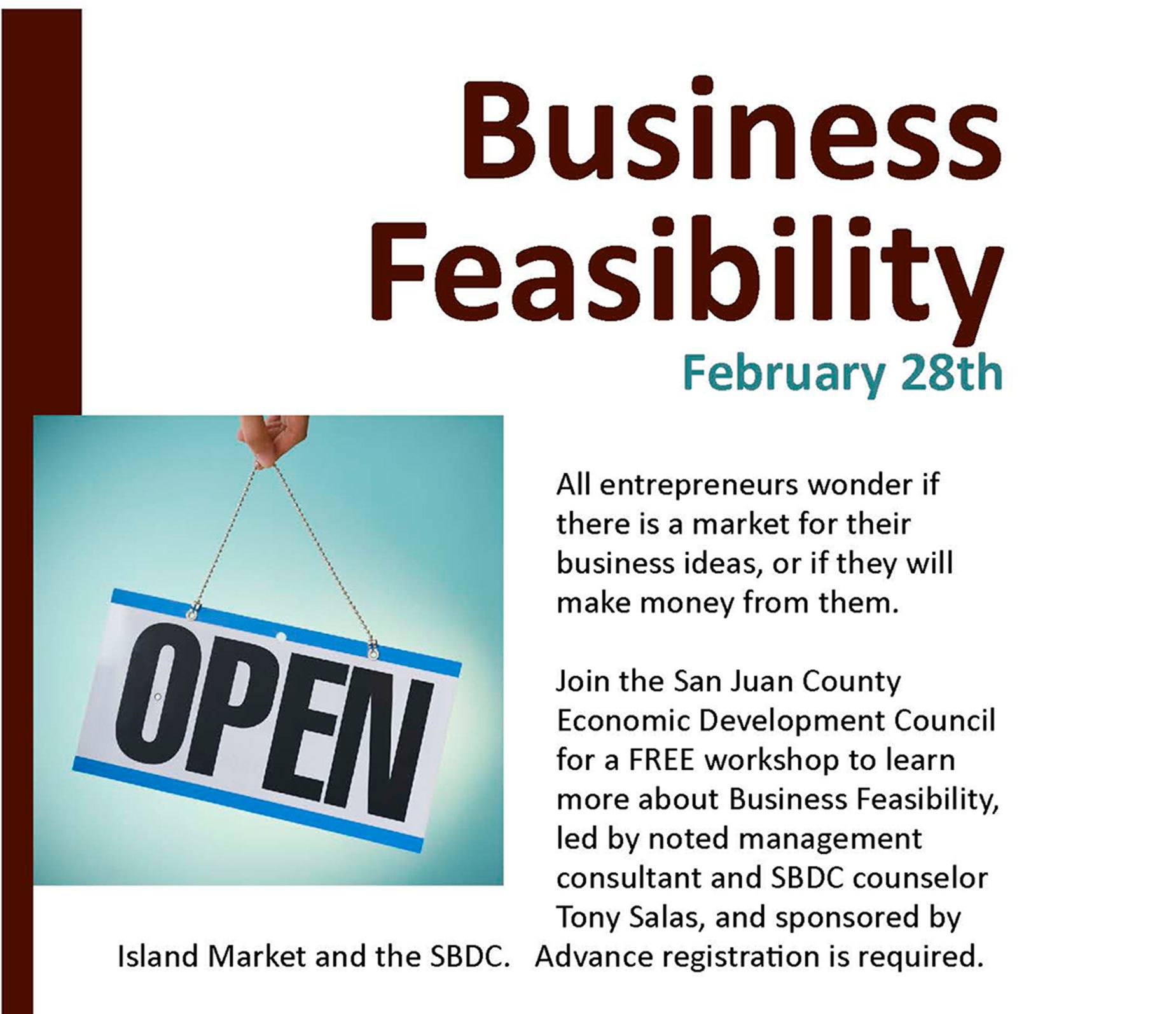 Free EDC workshop on business feasibility