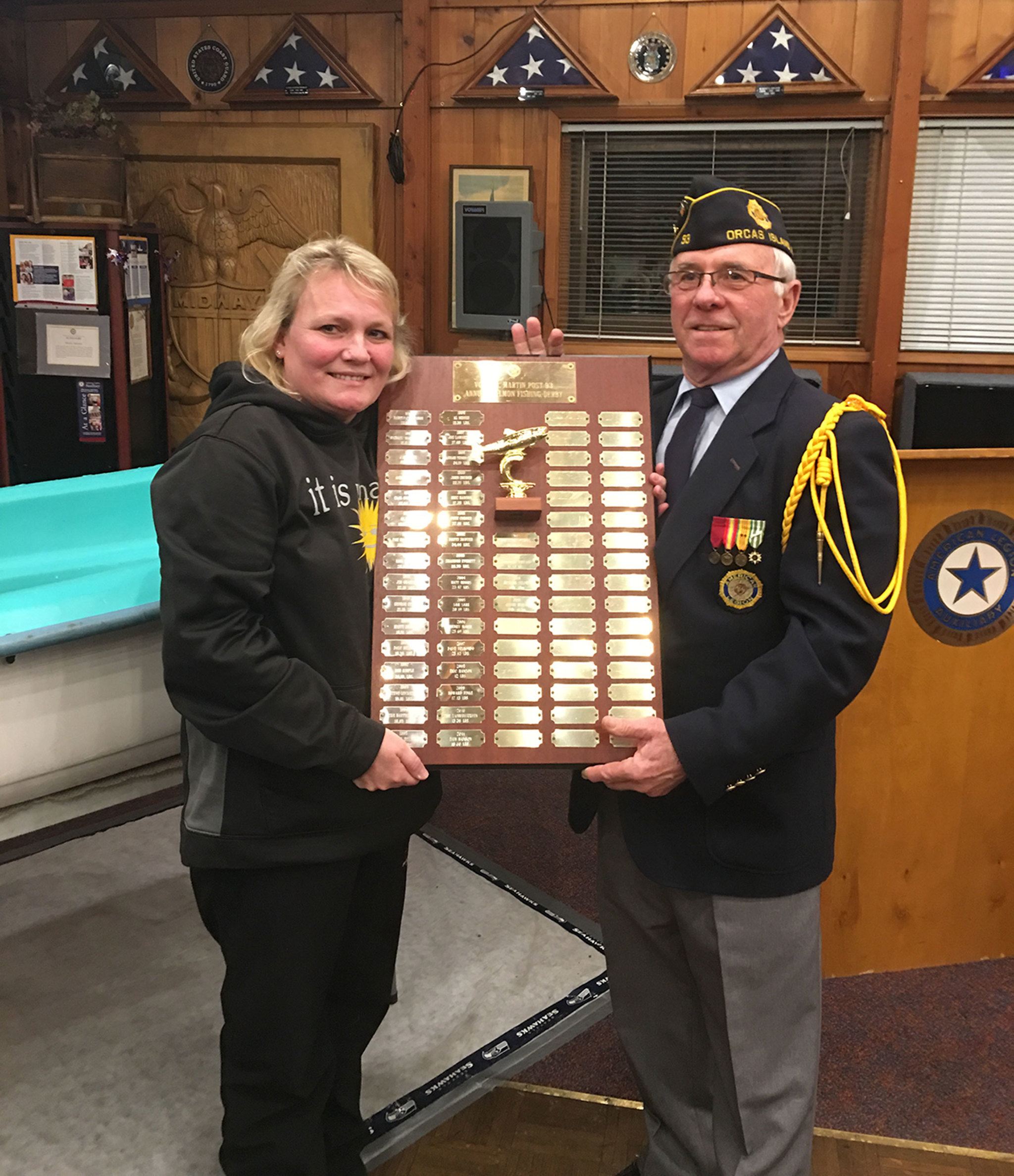 Winner of the American Legion Salmon Derby on Orcas