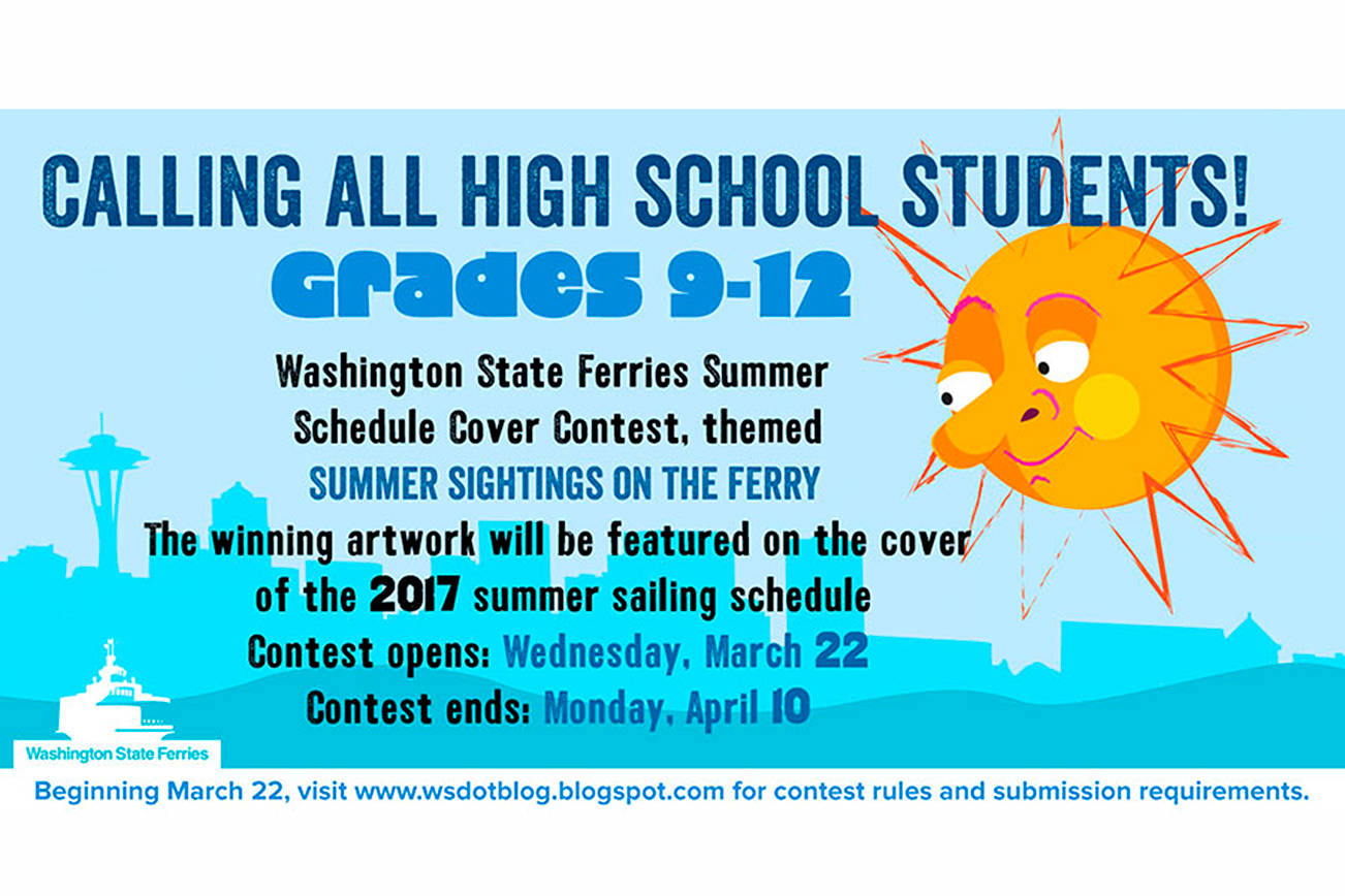 Ferry schedule cover art contest