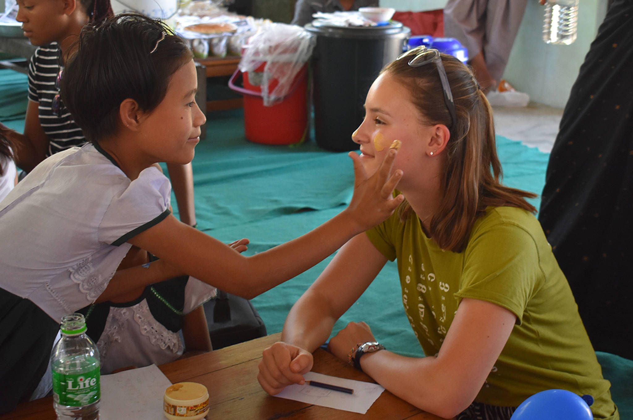 Local students learn, give at sea