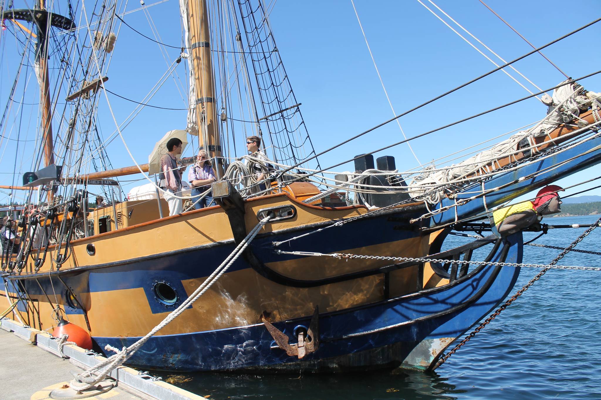 Staff photo/Hayley Day                                Pirate ships are docked at the Port of Friday Harbor from Friday, June 23 through Sunday, June 25.