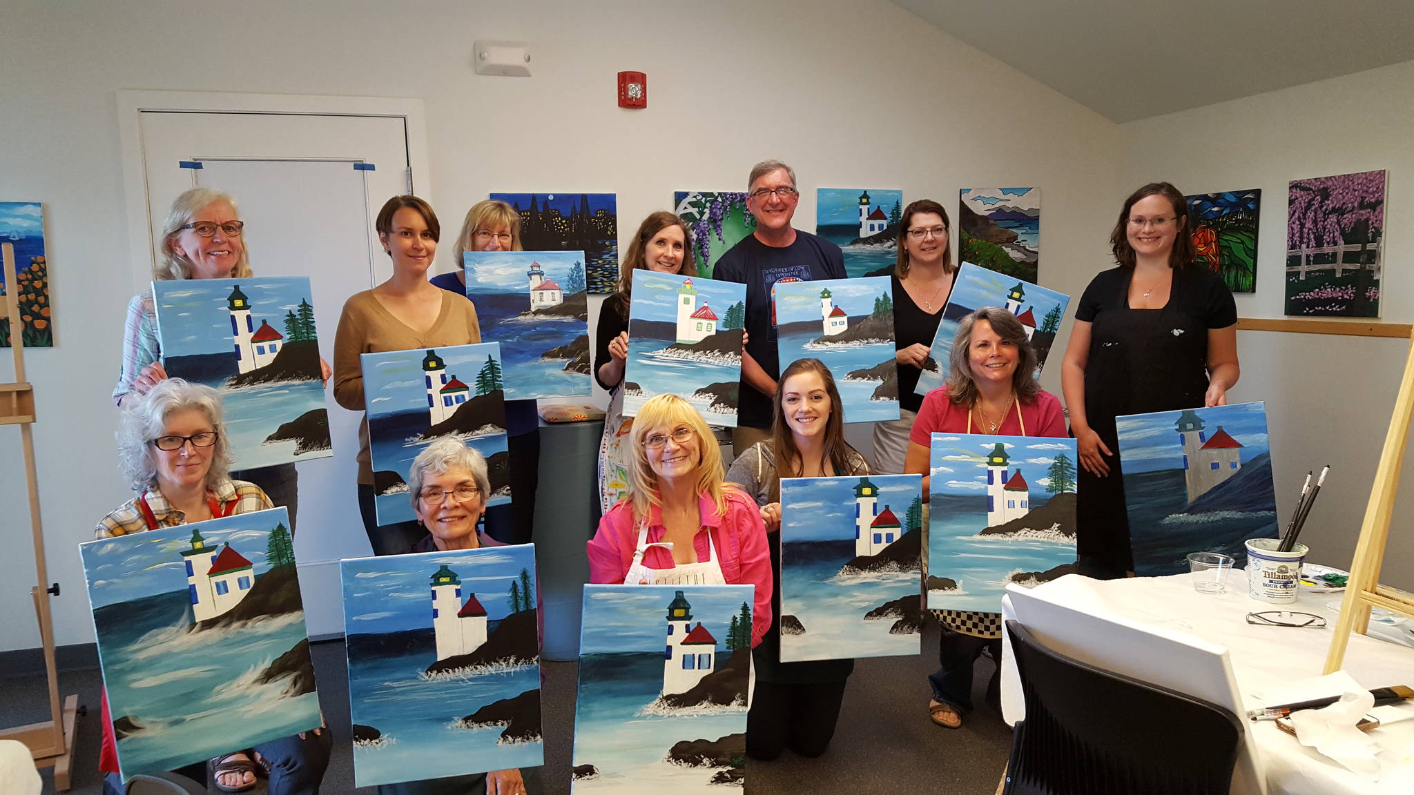 SJIMA painting class on Aug. 29