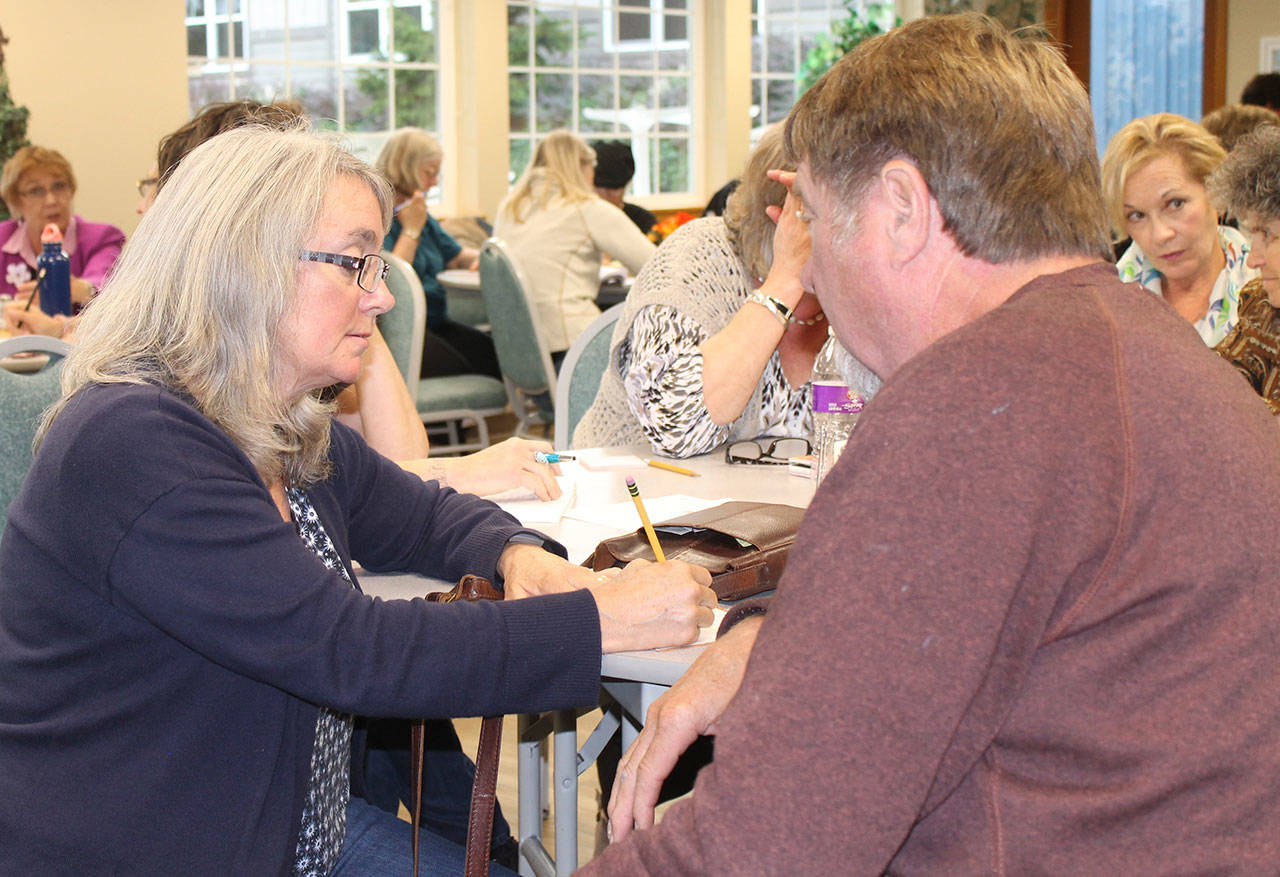 Staff photo/Hayley Day                                Participants at the roughly two-hour, Sept. 25 meeting brainstormed possible solutions to save the skilled nursing facility.