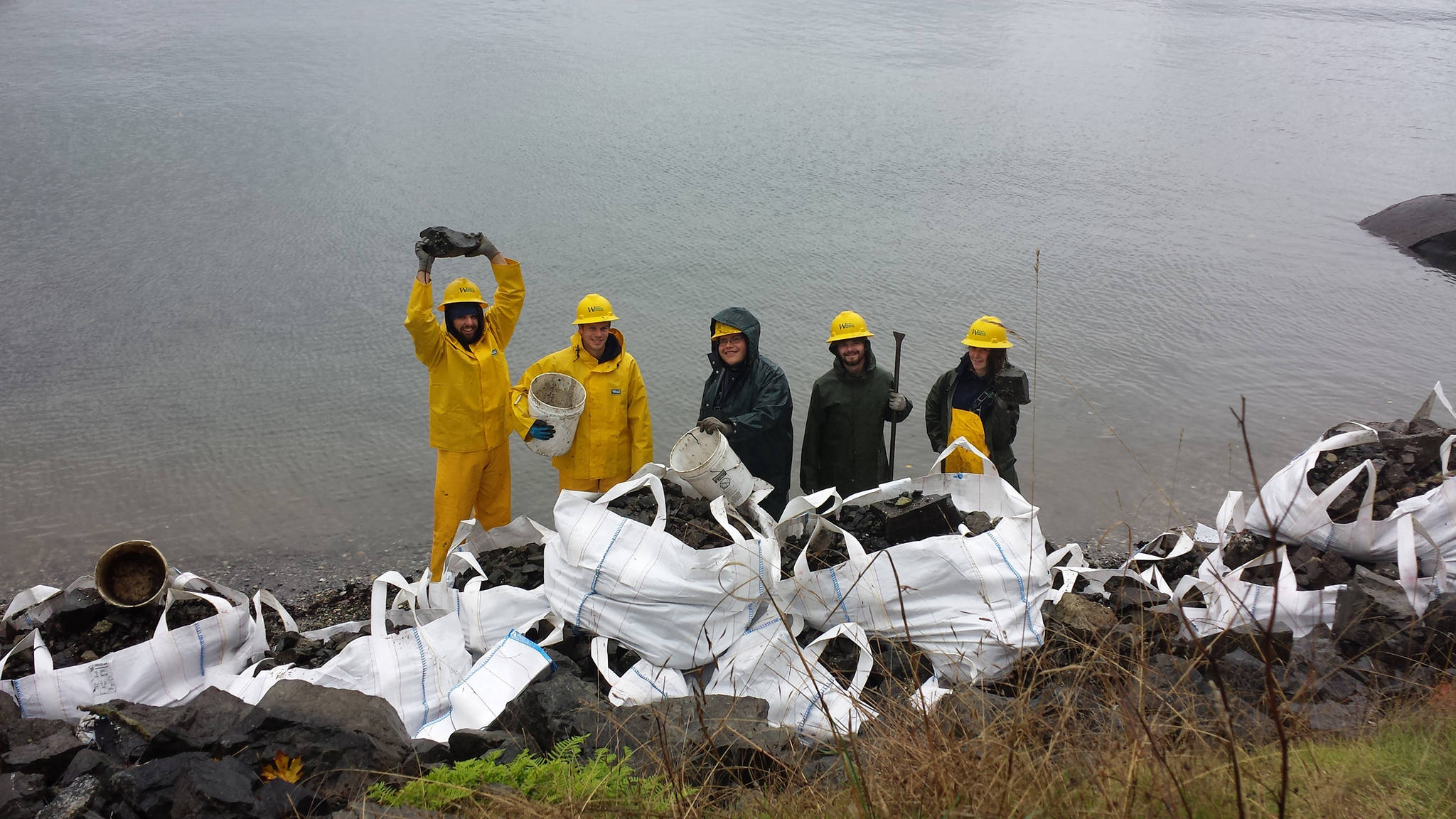 Contributed photo/Friends of the San Juans                                Washington Conservation Corps crew celebrate after completion.