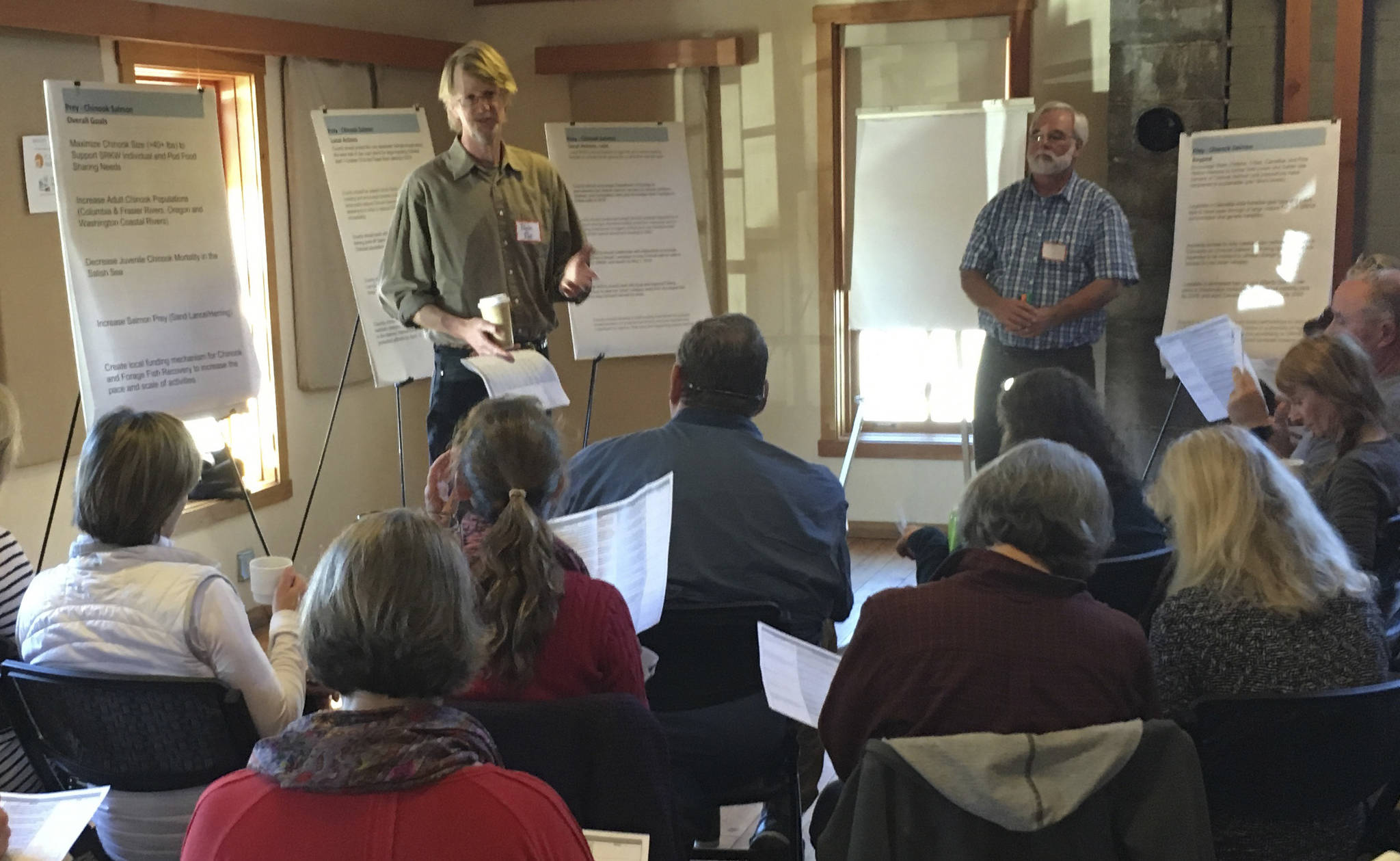 Contributed photo/Kendra Smith                                About 92 workshop attendees discussed county solutions to orca protection on Oct. 27.