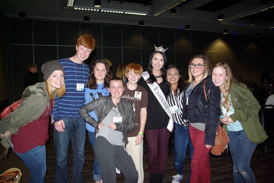 Contributed photo/sjipc.org                                State Prevention Summit 2016 with San Juan Island Prevention Coalition Youth Team Rock Solid and FHMS HOTS Junior.