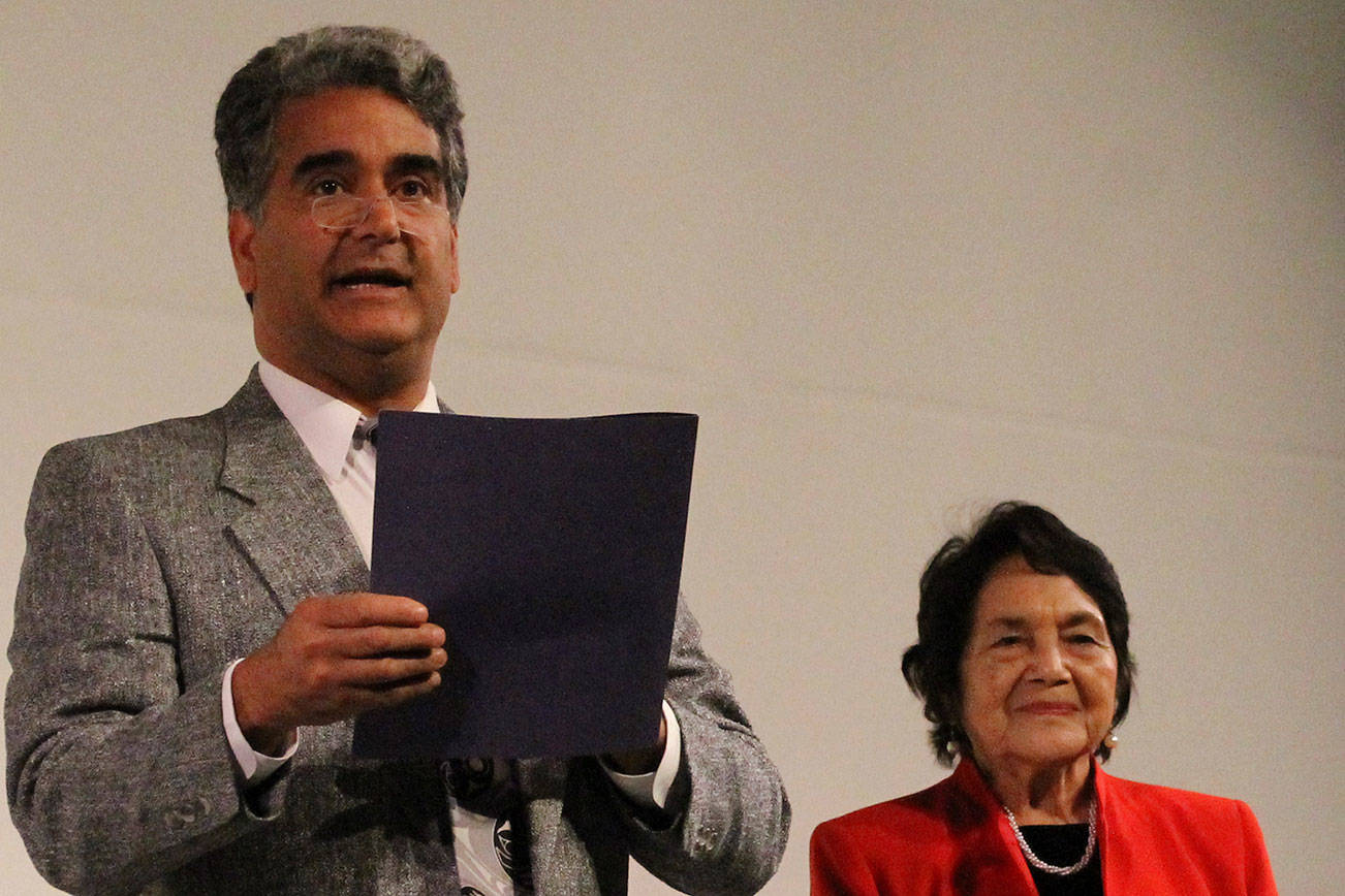 Staff photo/Heather Spaulding                                Dolores Huerta.