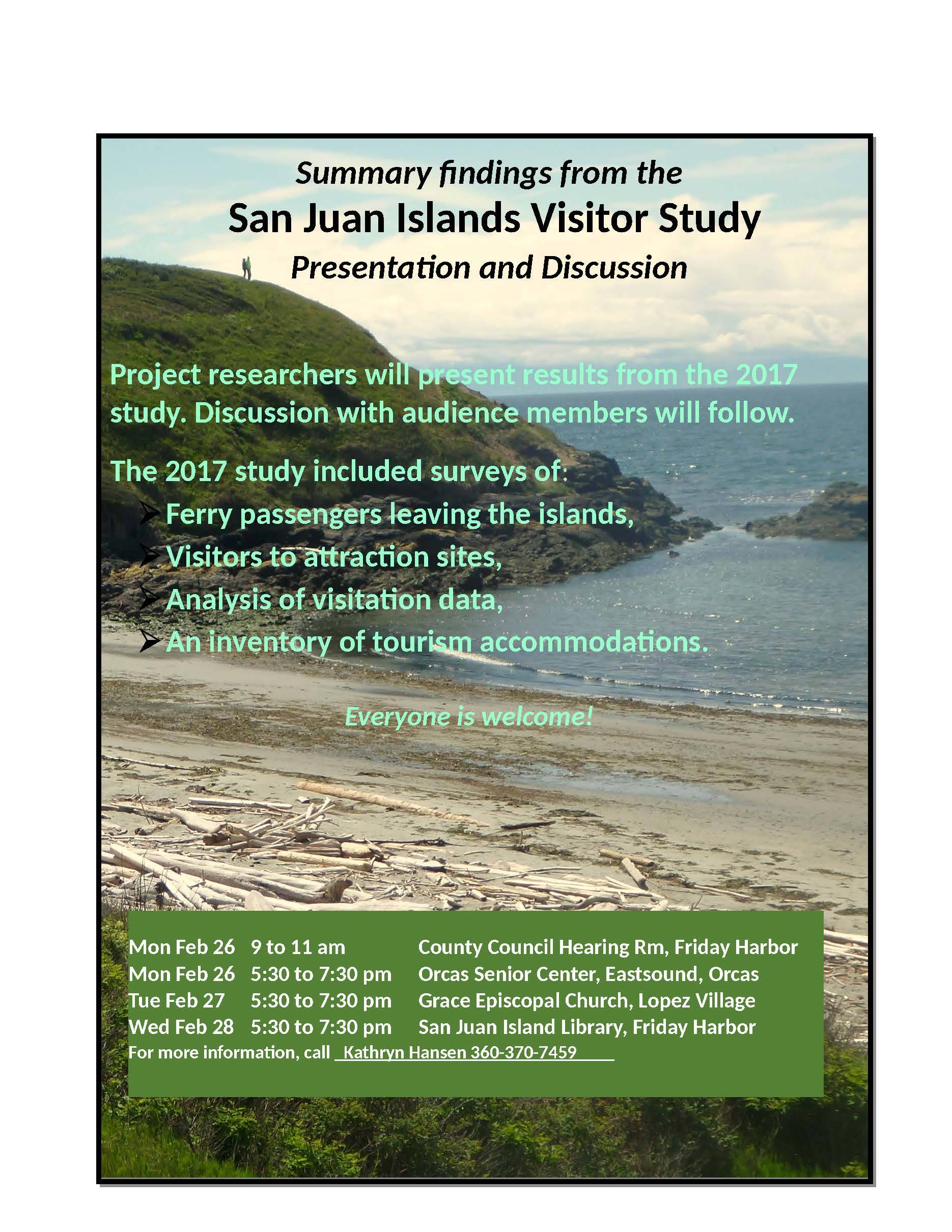 Learn highlights of San Juan County visitor study