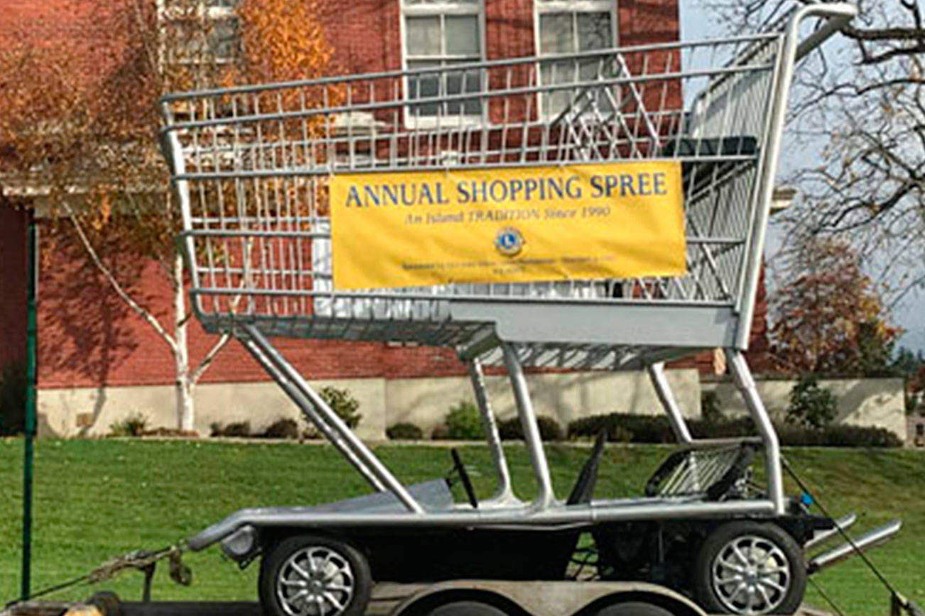 Giant shopping cart arrives on San Juan for Lions fundraiser