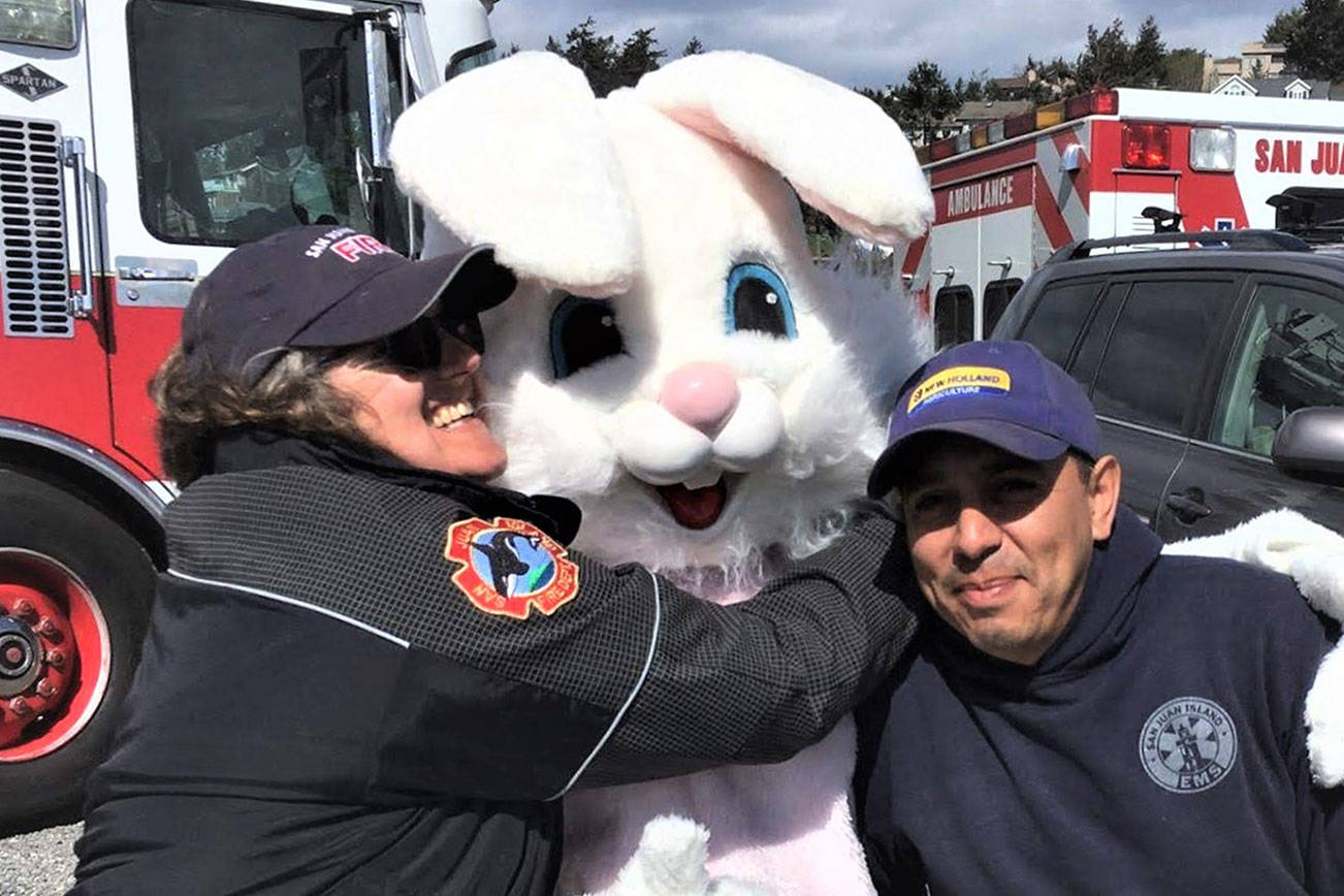 San Juan Islands’ Firefighter Association hosts annual Jackson Beach Easter egg hunt