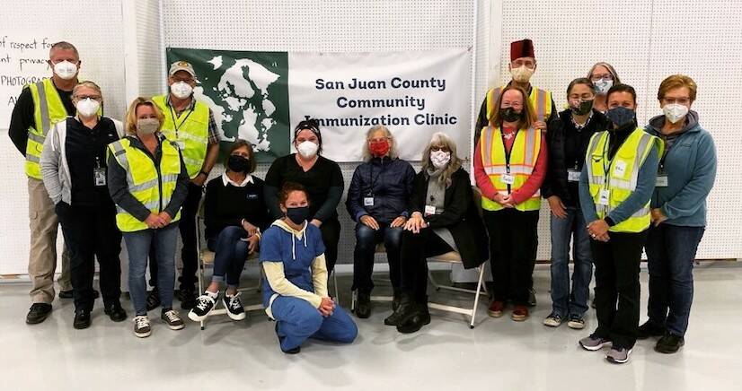 Brendan Cowan/Contributed photo
A San Juan Island vaccine clinic.