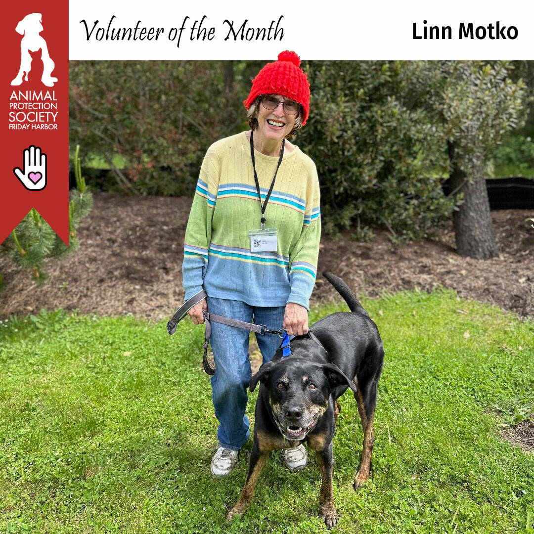 Contributed photo
Linn wearing her iconic red hat, and posing with Benna before going on their regular walk!