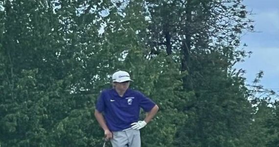 Contributed photo
Jack Hess driving on number 5 at Tumwater Valley Golf Club