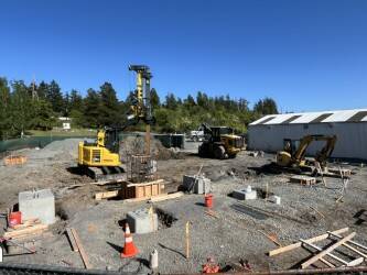 Contributed photo
The OPALCO team is busy upgrading the Friday Harbor Substation.