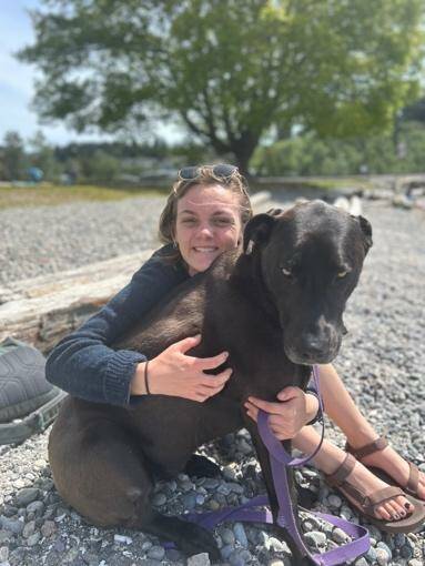 Contributed photo
Anna Albert with her beloved dog.