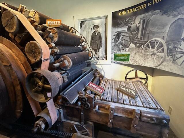 Photo of Museum Exhibit
The back portion of the carder on display at the Museum.