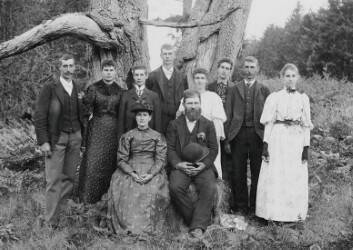 Contributed photo by the San Juan Island Historical Society and Museum
Fannie and Peter Lawson family. One of the many photos preserved through scanning.