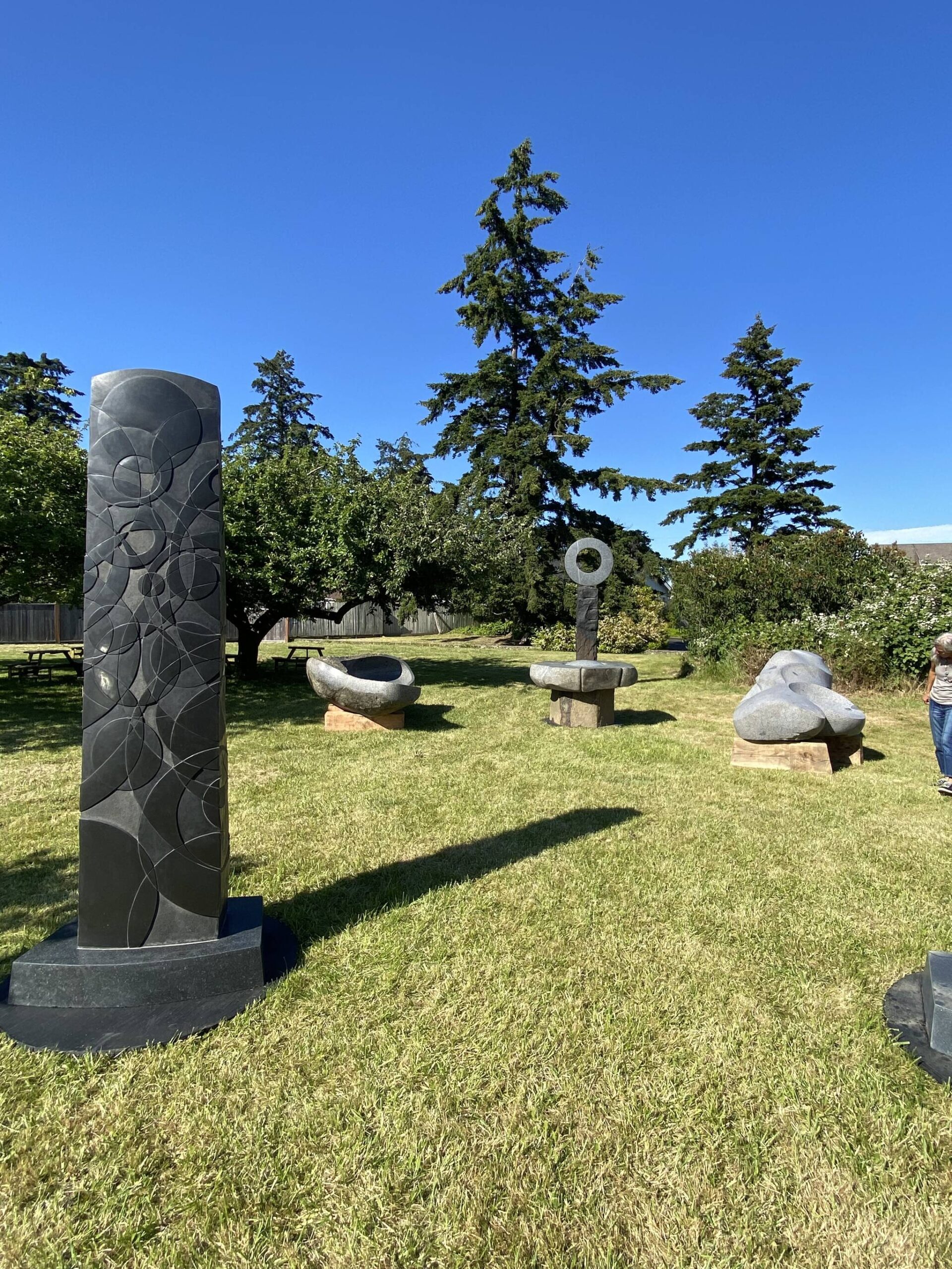 Contributed photo
Sculptures by Tom Small on display at the SJIMA orchard