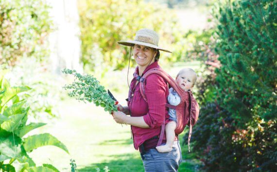 Satya Curcio photo. Sunnyfield Farm on Lopez Island.