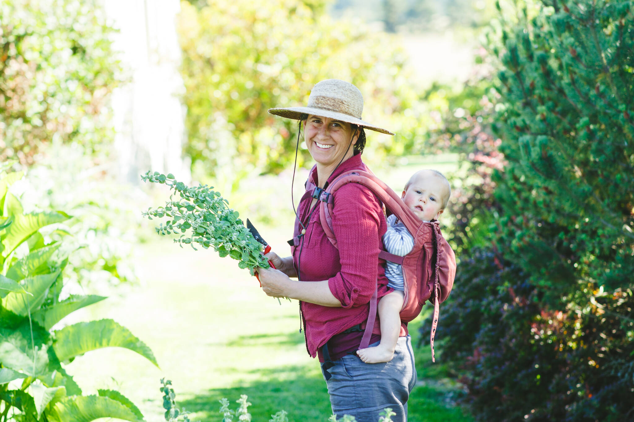 Satya Curcio photo. Sunnyfield Farm on Lopez Island.