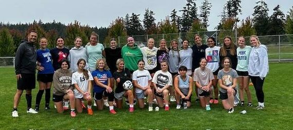 Heather Spaulding Staff photo
Back row: Head Coach Bryan Leighton, Hazel Johnson, Nikky Clark Cole, Charley Lawrence-Sampson*, Lola Clark, Aryelle Gunwall, Lily Taylor, Morgan Douglass, Hazel Leighton, Juniper Reynolds, Sabine Bayas, Norah Leighton*, Atziry Orozco*, Emerald Hurley, Olive Furber, Assistant Head Coach Hannah Hopkins. Front row: Luca Pignatiello, Meadow Carlson, Georgia VanderYacht, Nylah Pieples*, Frankie Pignatiello, Dalila Chalfant, Clara Borner, Lyla Ovenell, Katelyn Rezabek. *Team Captain Not pictured: Georgia Keune, Danna Jimenez, Wren ShearerKing, Kate Curtis, Ada Greene, Ayla Weese-Young, Assistant Coach Chanel Tabares, Assistant Coach Larissa Nash, Team Managers Kate Youngsman, Team Manager River Eisenhardt.