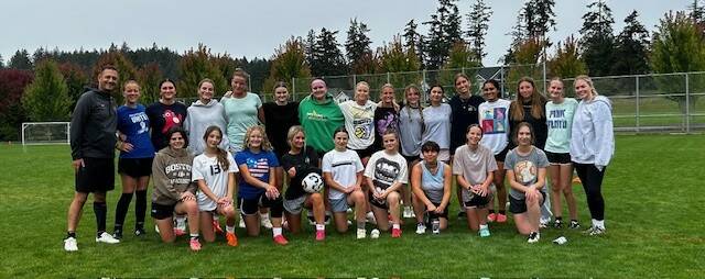 Heather Spaulding Staff photo
Back row: Head Coach Bryan Leighton, Hazel Johnson, Nikky Clark Cole, Charley Lawrence-Sampson*, Lola Clark, Aryelle Gunwall, Lily Taylor, Morgan Douglass, Hazel Leighton, Juniper Reynolds, Sabine Bayas, Norah Leighton*, Atziry Orozco*, Emerald Hurley, Olive Furber, Assistant Head Coach Hannah Hopkins. Front row: Luca Pignatiello, Meadow Carlson, Georgia VanderYacht, Nylah Pieples*, Frankie Pignatiello, Dalila Chalfant, Clara Borner, Lyla Ovenell, Katelyn Rezabek. *Team Captain Not pictured: Georgia Keune, Danna Jimenez, Wren ShearerKing, Kate Curtis, Ada Greene, Ayla Weese-Young, Assistant Coach Chanel Tabares, Assistant Coach Larissa Nash, Team Managers Kate Youngsman, Team Manager River Eisenhardt.