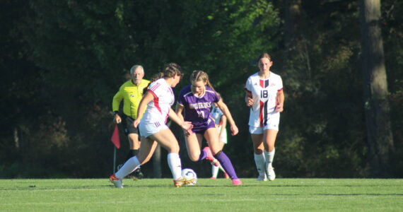 Heather Spaulding Staff photos
The Wolverines get the ball away from Toledo