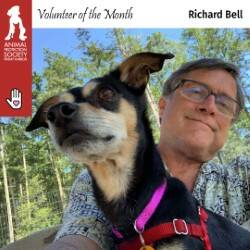 Contributed photo
Richard Bell with one of his many best dog friends.