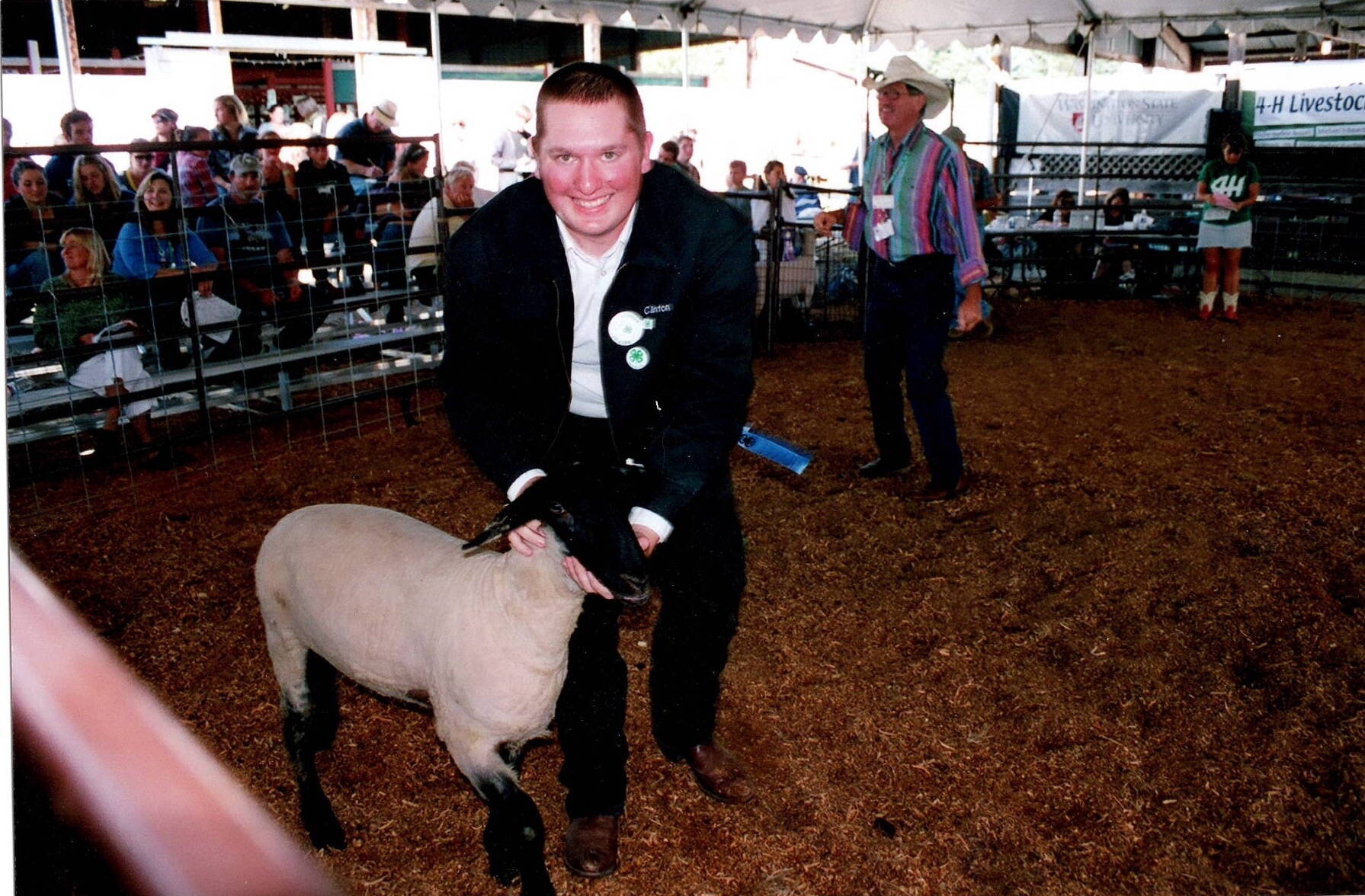 Contributed photo
Clinton Gauthier with his sheep